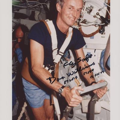 NASA Don Williams signed photo
