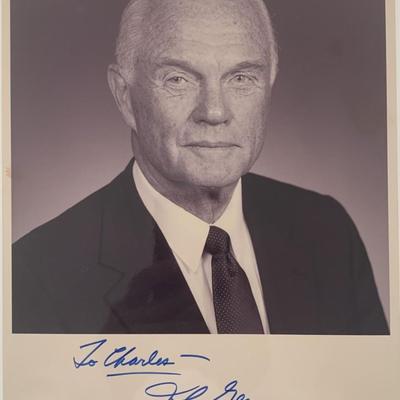Astronaut John Glenn signed photo. GFA Authenticated