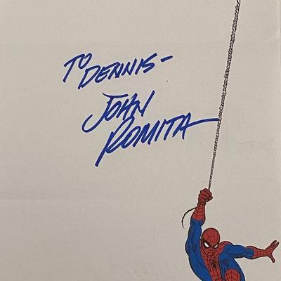 Comic book artist John Romita Sr. original signature 