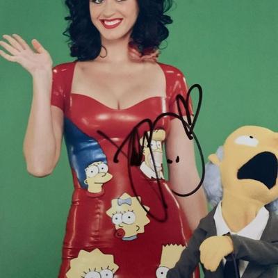 The Simpsons Katy Perry signed photo