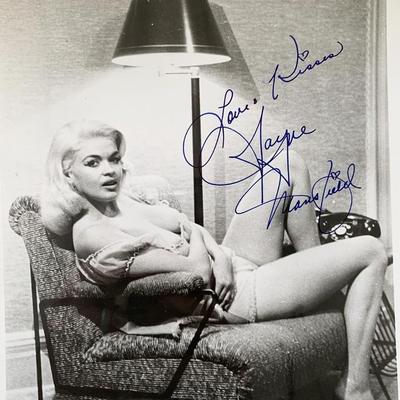 Jayne Mansfield signed photo