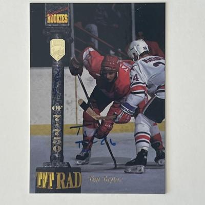 Adirondack Red Wings Tim Taylor 1994 Signature Rookies signed trading card 