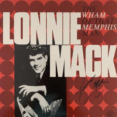 Lonnie Mack signed The Wham Of That Memphis Man album