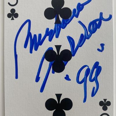 signed playing card