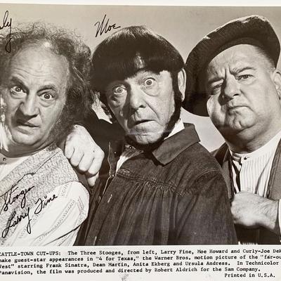 The Three Stooges signed photo 