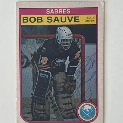 Buffalo Sabres Bob Suave 1982 O-Pee-Chee #34 signed trading card 