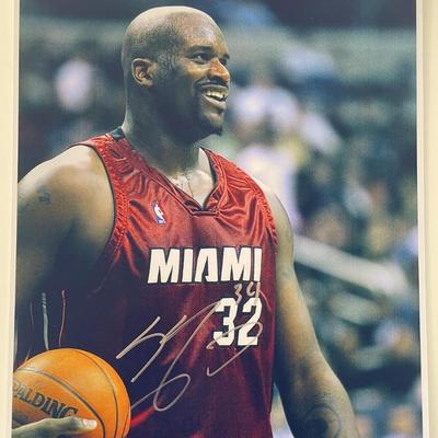 Miami Heat Shaquille O'Neal signed photo