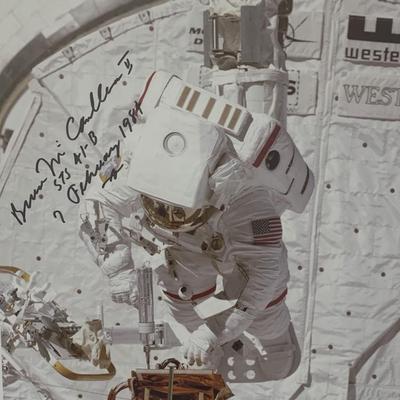 Astronaut Bruce McCandless II signed photo