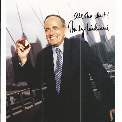 Trump Laywer Rudy Giuliani signed photo 