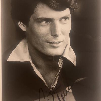 Christopher Reeve signed photo