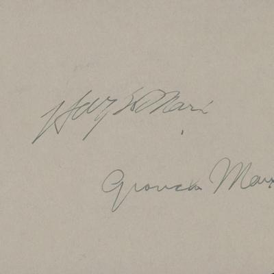 Marx Brothers original signature page