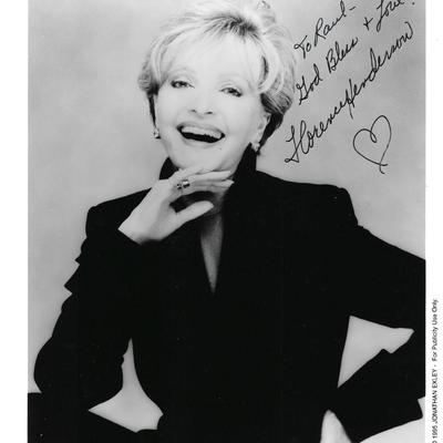 Florence Henderson signed photo