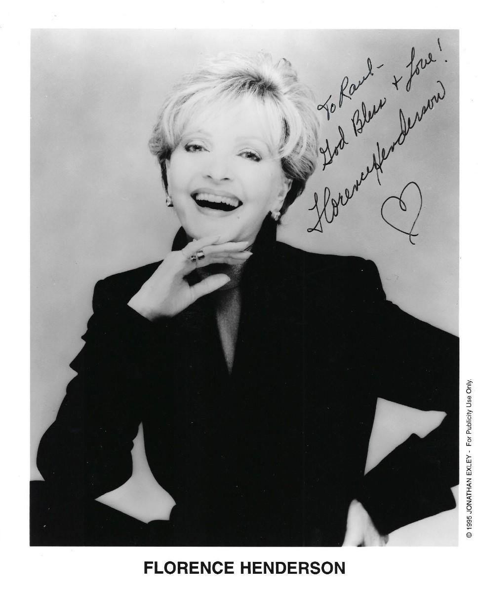 Florence Henderson signed photo EstateSales