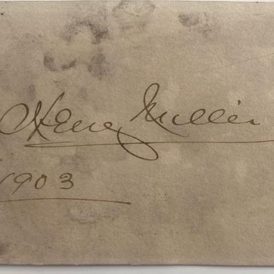 American writer Henry Miller original signature 