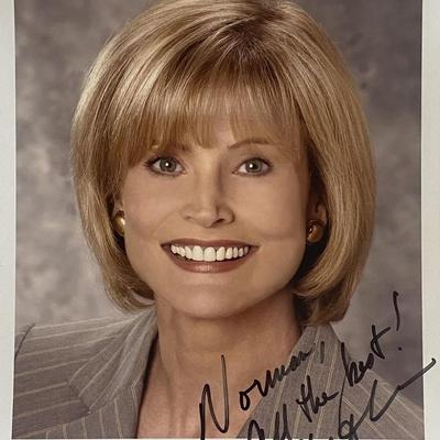 Court TV host Catherine Crier signed photo