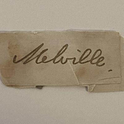 Moby Dick author Herman Melville original signature 