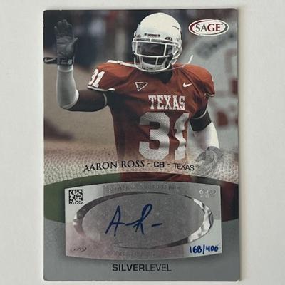 Aaron Ross signed autographed card