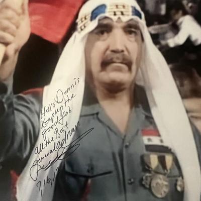 General Sheik Adnan signed photo