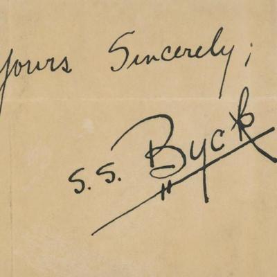 S.S. Byck original signature