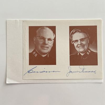 Salvation Army signed photo
