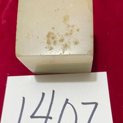 1892 Vintage Recuerdo Puebla Onyx Paperweight
