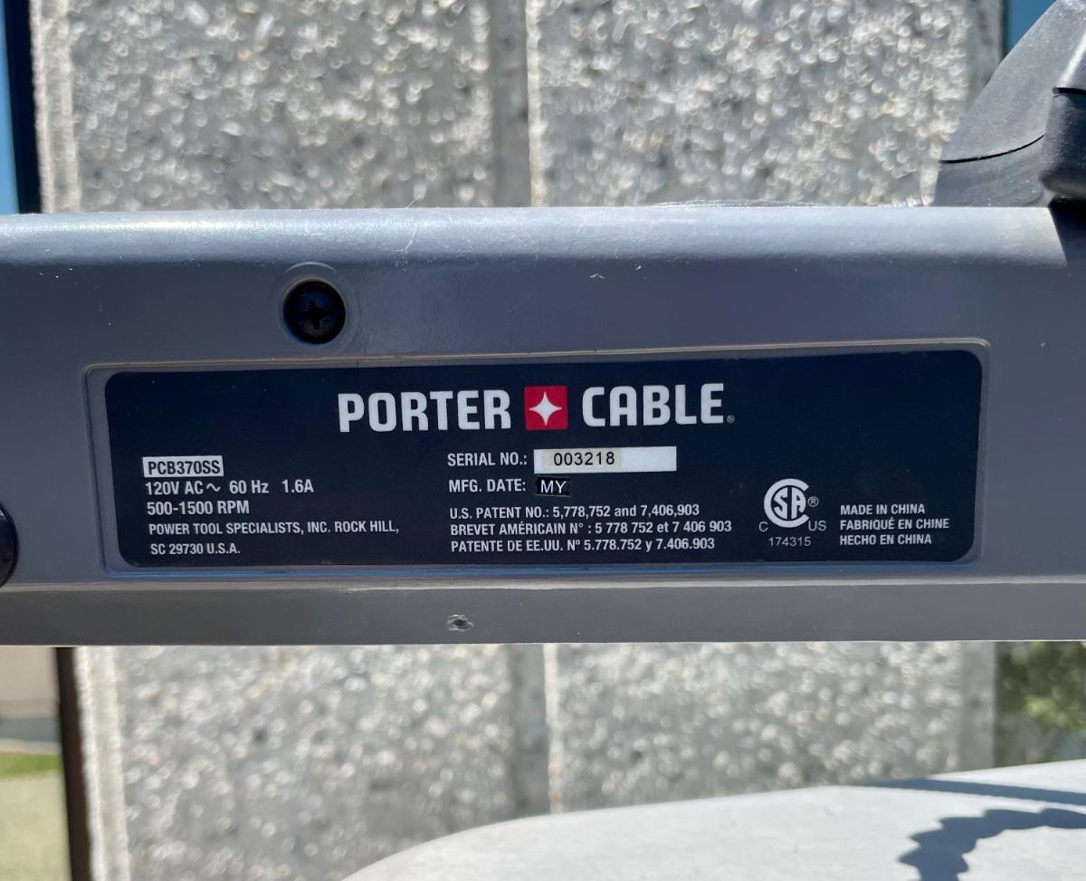 Porter cable sales pcb370ss