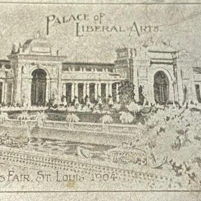 1904 Worlds Fair St Louis Souvenir Card Case