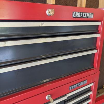 15 Drawer Craftsman Tool Cabinet with Keys