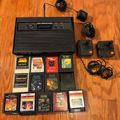 Vintage Atari 2600 w/ Games