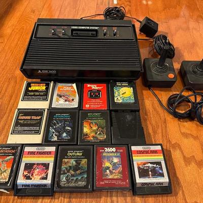 Vintage Atari 2600 w/ Games