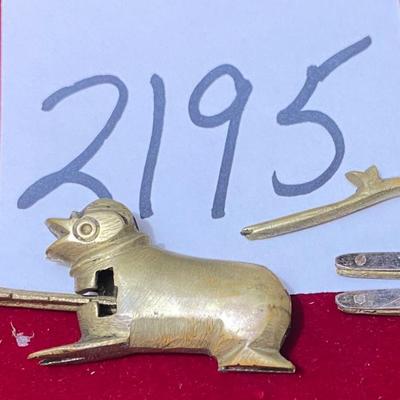 Vintage Brass Dog Padlock
