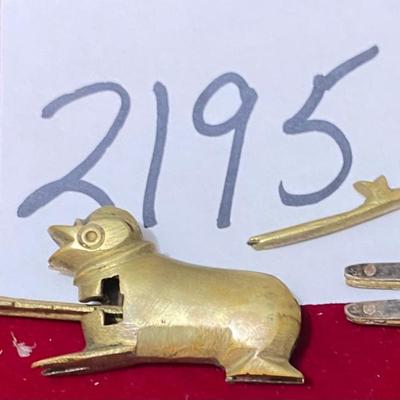 Vintage Brass Dog Padlock
