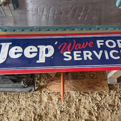 Jeep Wave for Service Sign