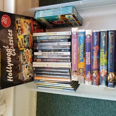DVDS and VHS
