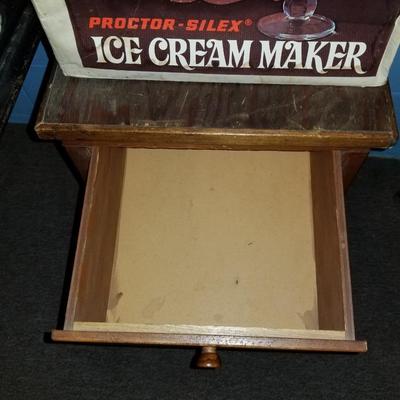 Small Cabinet and Ice Cream Maker