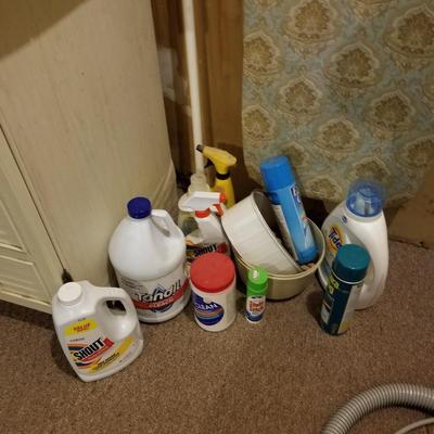 Ironing Board and Cleaning Supplies