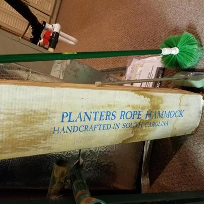 Telescope and Rice Planter Rope Hammock