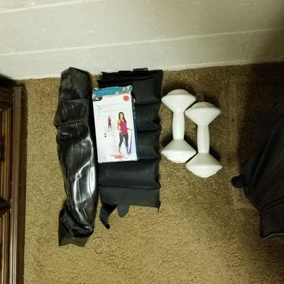 Golf Bag and Exercise Equipment