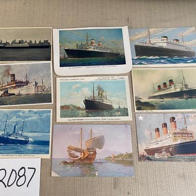 Vintage Ship Postcards