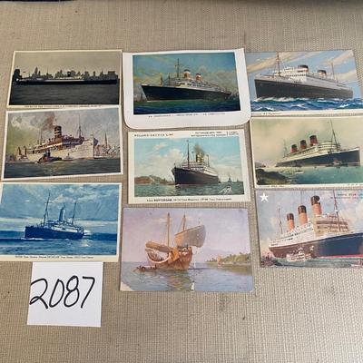 Vintage Ship Postcards