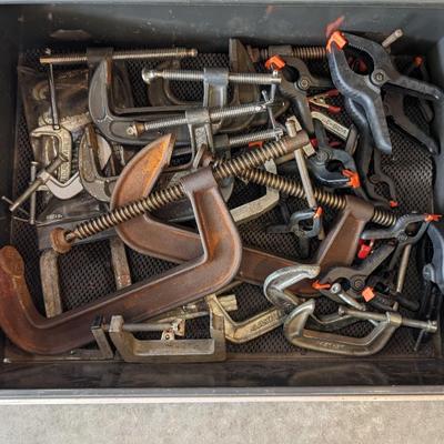 Large Lot of C Clamps