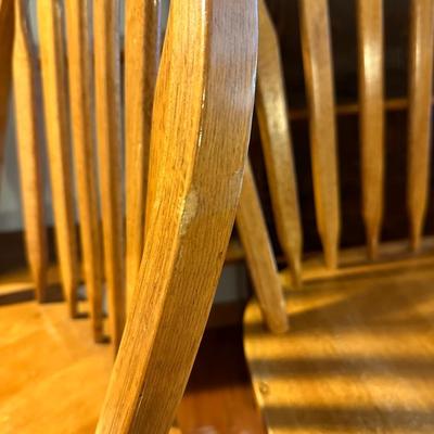 Two Rounded Back Swivel Barstools (see description).