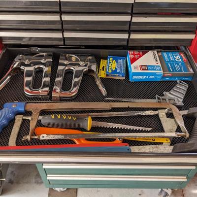 Lot of Staplers and Saws