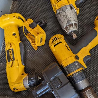 4 DeWalt Drills with Chargers