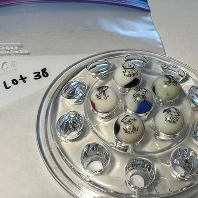 Lot of 6 picture this Marbles