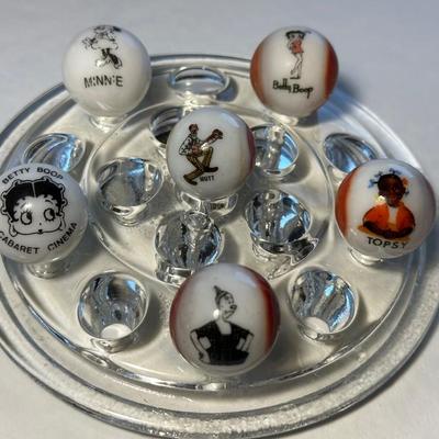 Lot of 6 character Marbles
