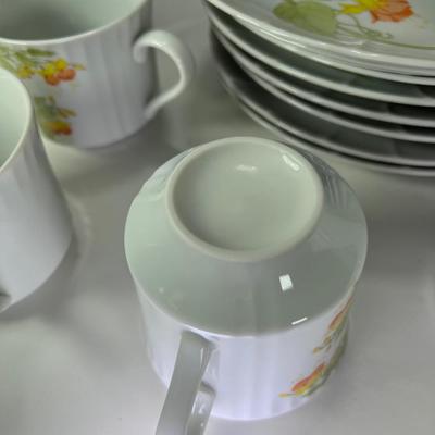 Flower tea china set
