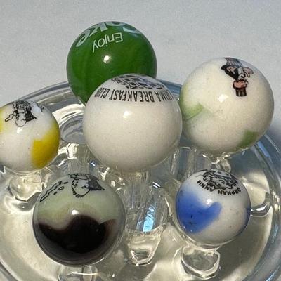 Lot of 6 Marbles