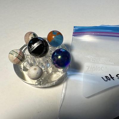 Lot of 6 Marbles