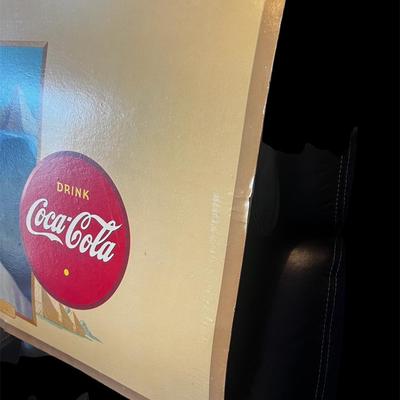 1942 COCA-COLA ARMY NURSE CARDBOARD SIGN